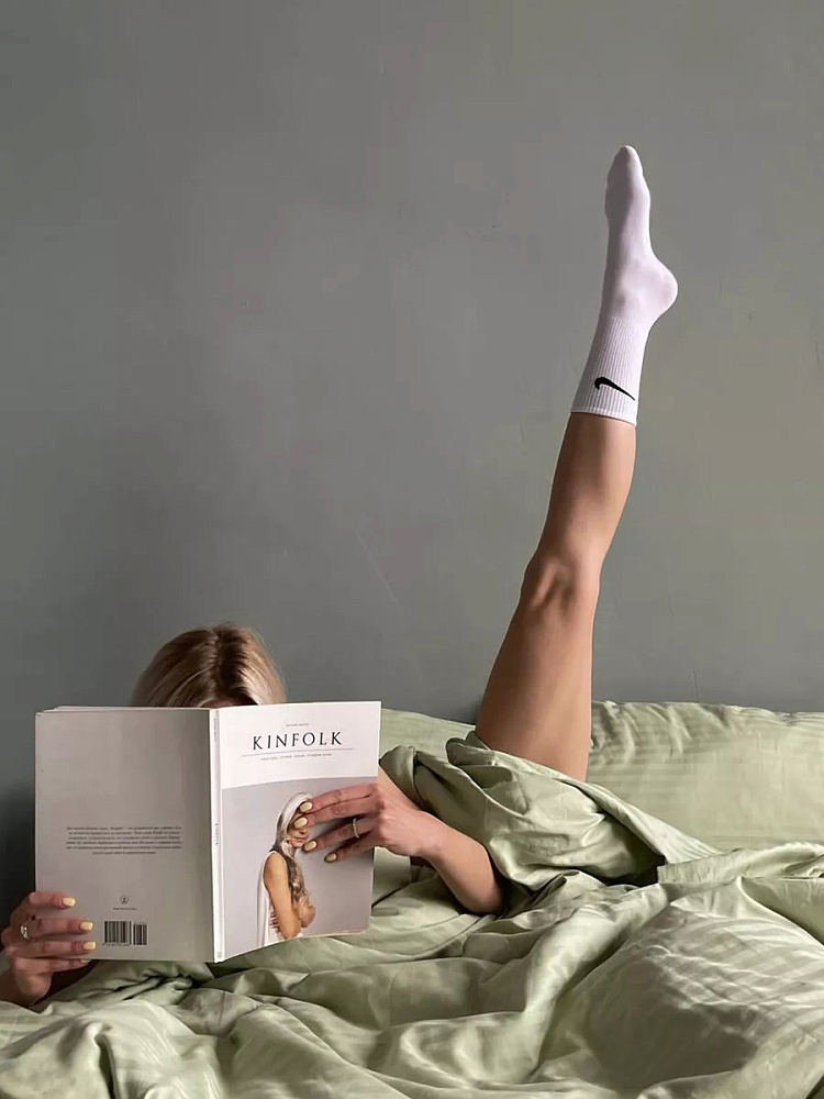 Комплект постельного белья сатин-страйп 1*1 олива